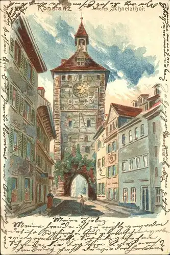 Konstanz Rheintorturm Kat. Konstanz