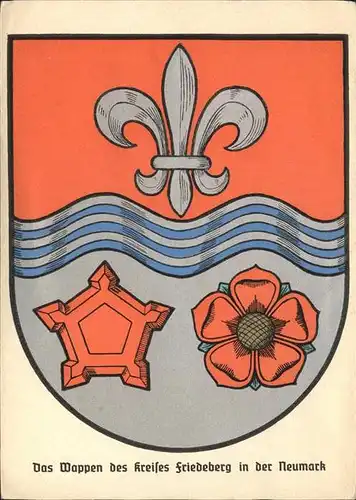 Friedeberg Pommern Wappen Kat. Strzelce Krajenskie