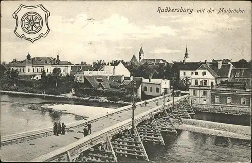 Radkersburg Umgebung Murbruecke in Radkersburg / Radkersburg Umgebung /Oststeiermark