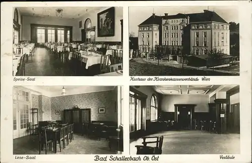 Bad Schallerbach Kurhaus Speisesaal Lesesaal Vestibule Kat. Bad Schallerbach