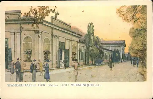 Franzensbad Boehmen Wandelhalle der Salz und Wiesenquelle Kat. Frantiskovy Lazne