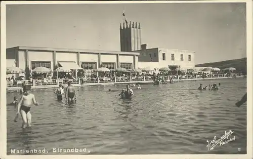 Marienbad Tschechien Boehmen Strandbad Kat. Marianske Lazne