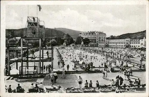 Baden Wien Strandbad   Feldpost Kat. Baden