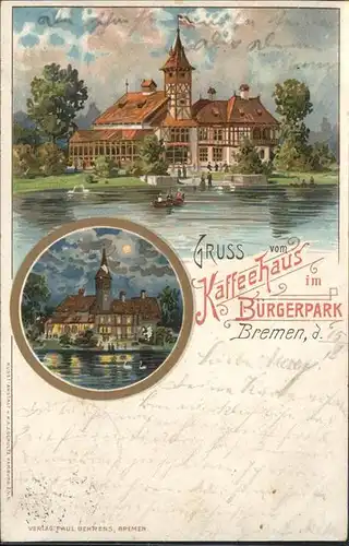 Bremen Kaffeehaus im Buergerpark Kat. Bremen