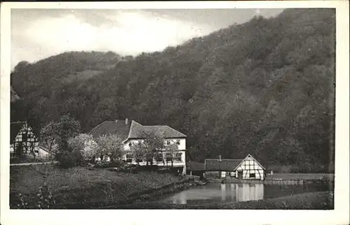 Langenberg Rheinland Kaffee Restaurant Zur Deilbachmuehle Gerwin Kat. Velbert