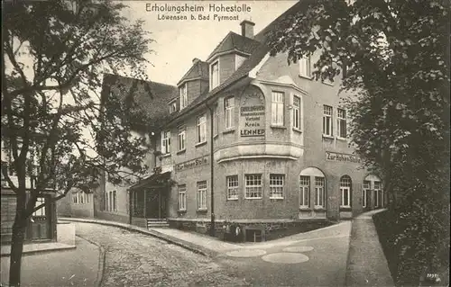 Bad Pyrmont Erholungsheim Hohestolle Kat. Bad Pyrmont