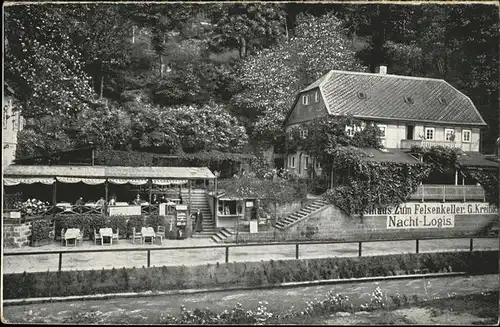 Herrnskretschen Tschechien Boehmen Zum Felsenkeller Kat. Hrensko