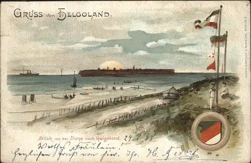 Helgoland von Duene auf Insel / Helgoland /Pinneberg LKR