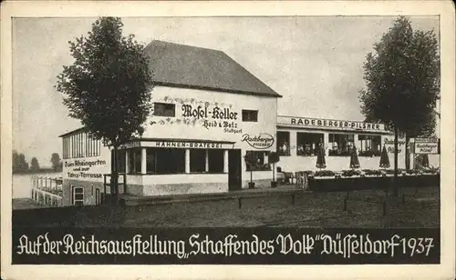 Duesseldorf Reichsausstellung Schaffendes Volk Mosel Keller Kat. Duesseldorf