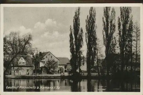 Kamenz Sachsen Gasthof Raeckelwitz Kat. Kamenz