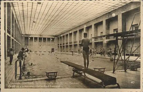 Chemnitz Schwimmbad Kat. Chemnitz