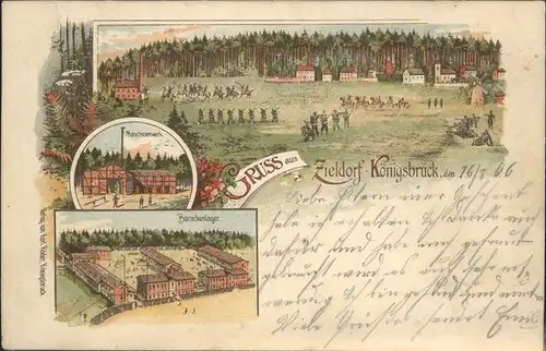 Koenigsbrueck Truppenuebungsplatz Soldaten Kaserne Kat. Koenigsbrueck