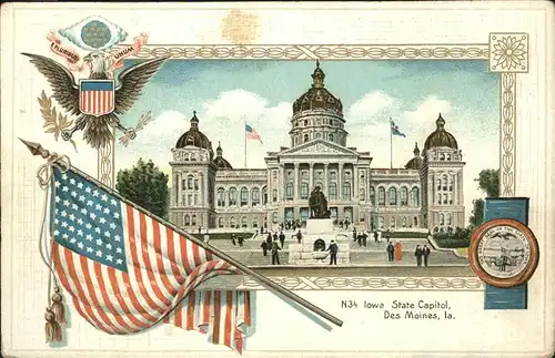 Des Moines Iowa Iowa State Capitol Kat. Des Moines