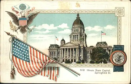 Springfield Illinois Illinois State Capitol Kat. Springfield