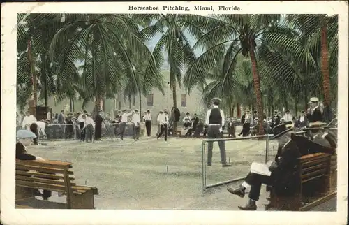 Miami Florida Horseshoe Pitching Kat. Miami