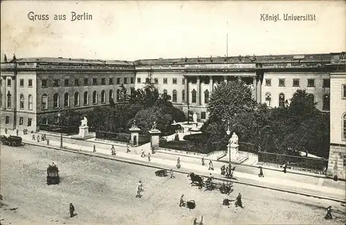 Berlin Universitaet Kutsche Kat. Berlin