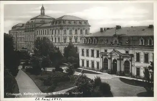 Erlangen Kollegienhaus Institut Kat. Erlangen