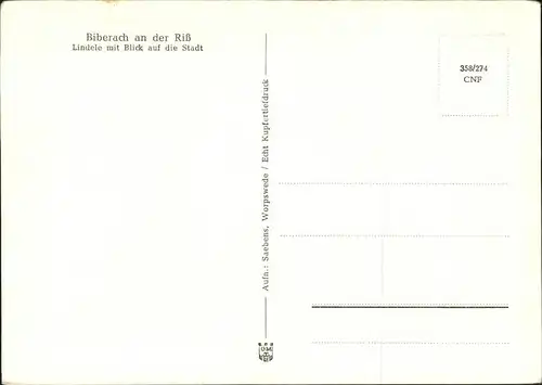 Biberach Riss  Kat. Biberach an der Riss