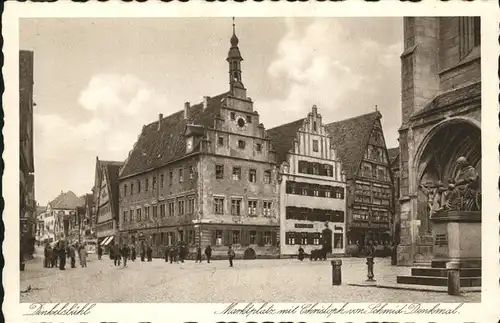 Dinkelsbuehl Maktplatz
Christoph von Schmid Denkmal Kat. Dinkelsbuehl