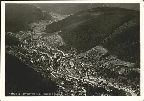 Wildbad Schwarzwald Flugzeugaufnahme Kat. Bad Wildbad