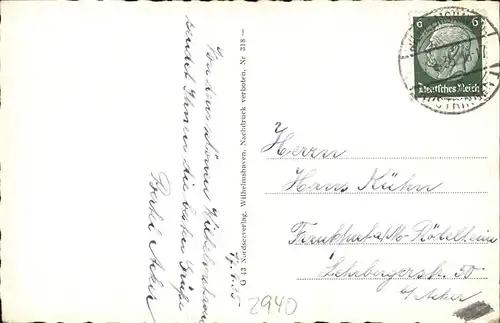 wz02237 Wilhelmshaven Nordseebad Kategorie. Wilhelmshaven Alte Ansichtskarten