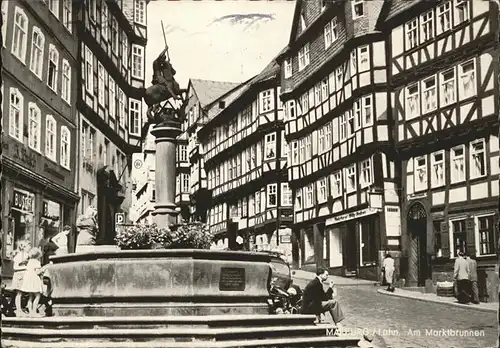 Marburg Lahn Marktbrunnen Kat. Marburg