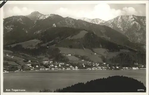 Tegernsee Panorama Kat. Tegernsee