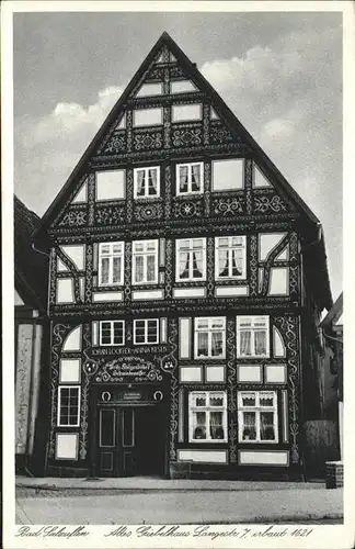 Bad Salzuflen altes Giebelhaus 1621 Kat. Bad Salzuflen