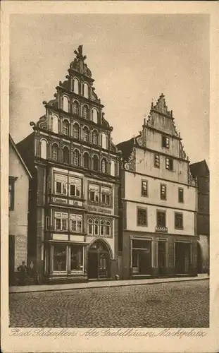 Bad Salzuflen Alte GIebelhaeuser Marktplatz Kat. Bad Salzuflen