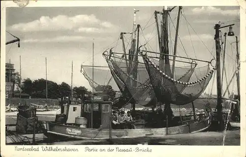Wilhelmshaven Nordseebad Nassau-Bruecke Kat. Wilhelmshaven