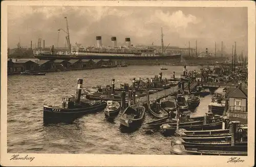 Hamburg Hafen Schiff Kat. Hamburg