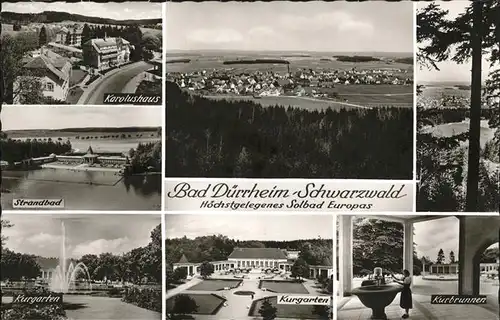 Bad Duerrheim Strandbad Kurgarten Kurbrunnen Kat. Bad Duerrheim