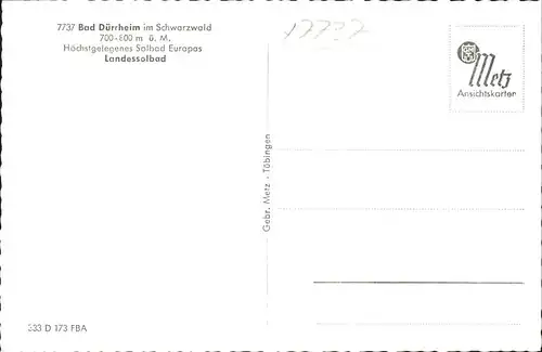 Bad Duerrheim Landessolbad Kat. Bad Duerrheim