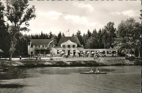 Bad Duerrheim Hotel am Salinensee Strand Cafe Boot Kat. Bad Duerrheim