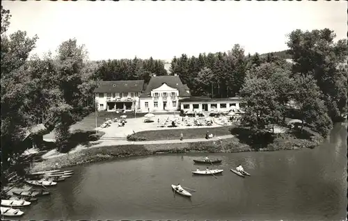 Bad Duerrheim Hotel am Salinensee Strand Cafe Boot Kat. Bad Duerrheim