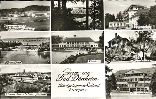 Bad Duerrheim Luisenheim Hirschhalde Kurheim Kur Hotel Tannenhof Eisenbahner Erholungsheim  Kat. Bad Duerrheim