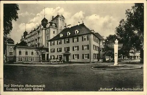 Bad Duerrheim Kurhaus Sole Electro Institut Kat. Bad Duerrheim