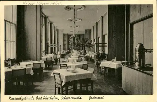 Bad Duerrheim Kursaalgebaeude Gartensaal Kat. Bad Duerrheim