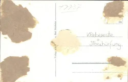 Bad Duerrheim Friedrich Luisen Hospital Stempel auf AK Kat. Bad Duerrheim