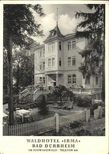 Bad Duerrheim Wald Hotel Irma Kat. Bad Duerrheim