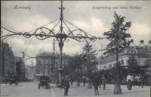 Hamburg Jungfernstieg Alster-Pavillon Kat. Hamburg