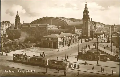 Hamburg Hauptbahnhof Strassenbahn Kat. Hamburg