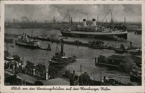 Hamburg Hafen Dampfer Kat. Hamburg
