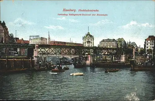 Hamburg Hochbahnstrecke Kat. Hamburg