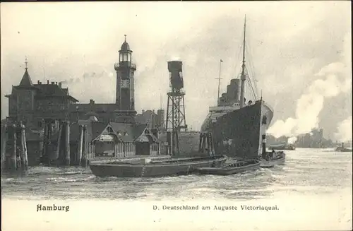 Hamburg D. Deutschland Auguste Victoriaquai Kat. Hamburg