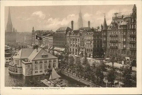 Hamburg Jungfernstieg Hamburger Hof Kat. Hamburg