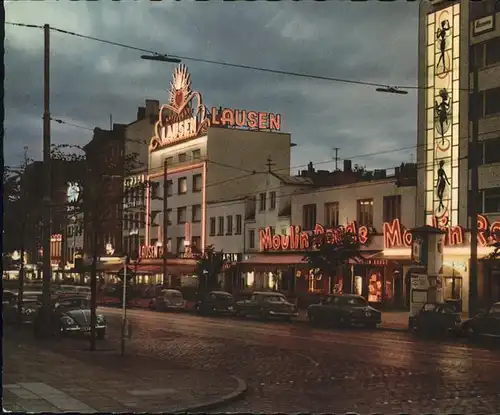 Hamburg Reeperbahn bei Nacht Kat. Hamburg