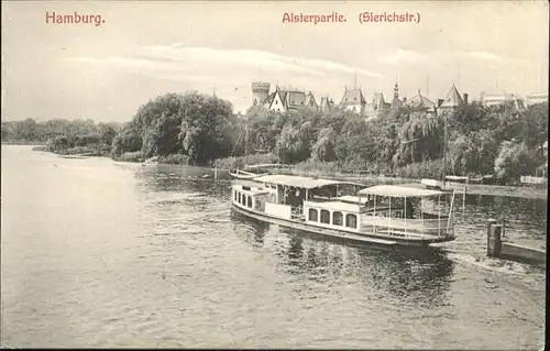 Hamburg Alsterpartie Boot Kat. Hamburg