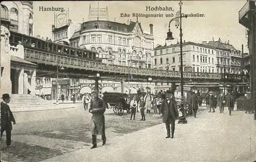 Hamburg Hochbahn Roedingsmarkt Kat. Hamburg