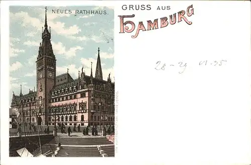 Hamburg Neues Rathaus Kat. Hamburg